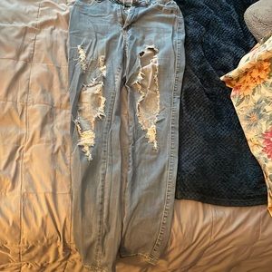 Light ripped fashion nova jeans